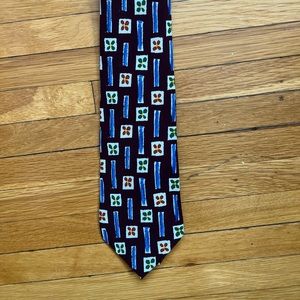 HUGO BOSS MAROON SILK TIE